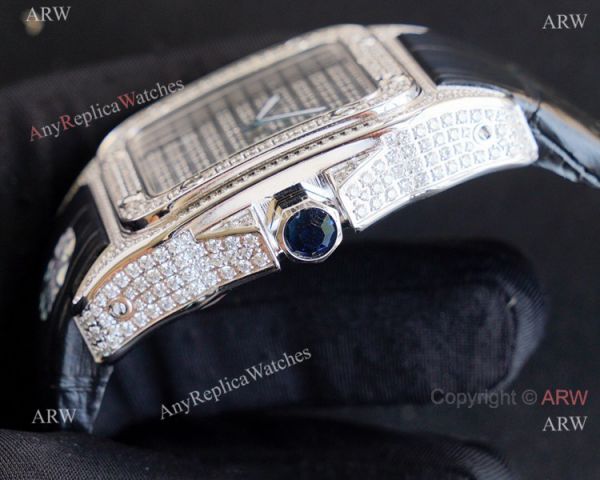 Iced Out Cartier Santos 100 Automatic Watch For Men Best Replica For Sale Iced Out Cartier Santos 100 Automatic Watch For Men Best Replica For Sale