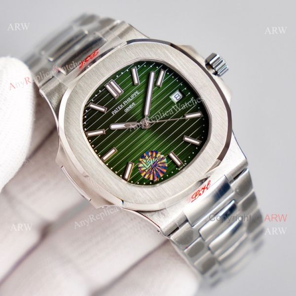 New Patek Philippe Nautilus 5711 Green Dial Stainless Steel Swiss Replica Watch 40mm New Patek Philippe Nautilus 5711 Green Dial Stainless Steel Swiss Replica Watch 40mm