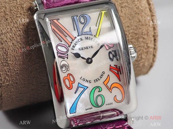 2021 New Franck Muller Long Island 952QZ Purple Leather Strap Franck Muller 1:1 Copy Watch 2021 New Franck Muller Long Island 952QZ Purple Leather Strap Franck Muller 1:1 Copy Watch