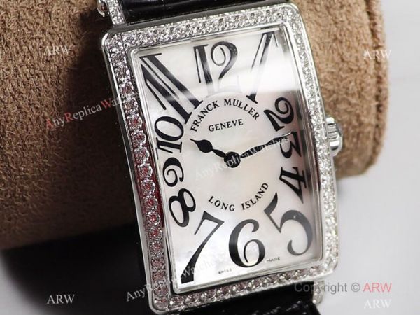 2021 New 1:1 Copy Franck Muller Long Island White MOP Diamond Bezel Watch 2021 New 1:1 Copy Franck Muller Long Island White MOP Diamond Bezel Watch