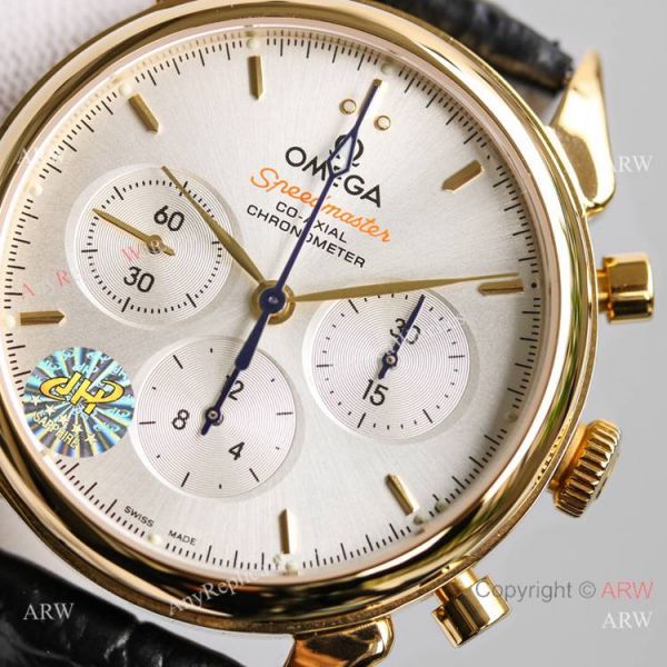 JH Swiss Copy Omega Speedmaster 7750 Chronograph Watch Yellow Gold JH Swiss Copy Omega Speedmaster 7750 Chronograph Watch Yellow Gold