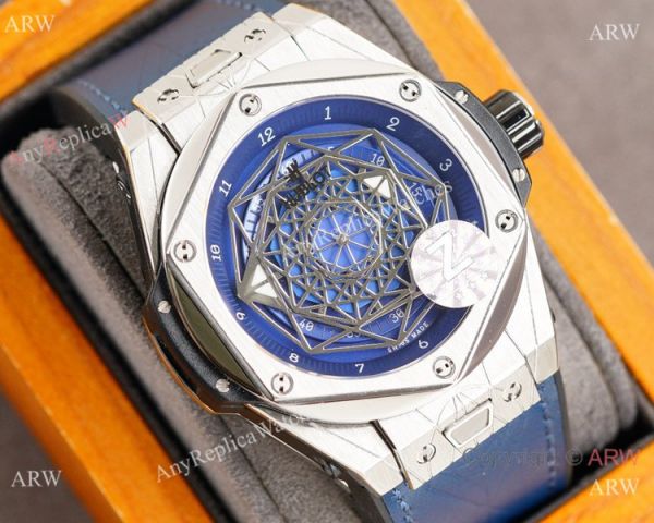Z Factory Swiss Quality Hublot Sang Bleu Citizen Watch SS Blue Dial 45mm Z Factory Swiss Quality Hublot Sang Bleu Citizen Watch SS Blue Dial 45mm