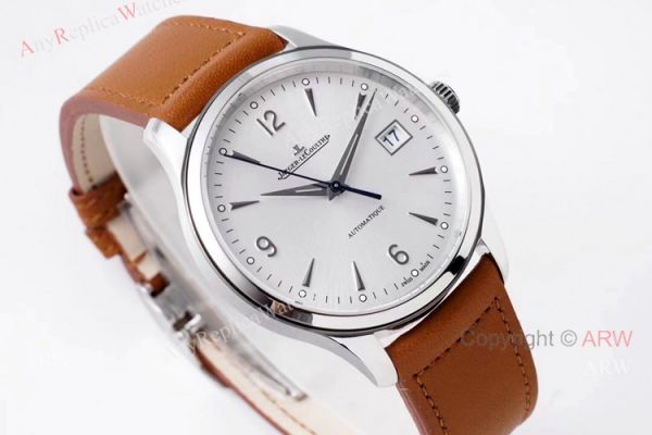 Zf Factory Jaeger-Lecoultre Master Control Date 40mm Silver Dial Brown Leather Band Replica Watch Zf Factory Jaeger-Lecoultre Master Control Date 40mm Silver Dial Brown Leather Band Replica Watch