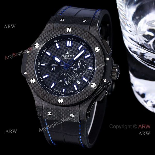 Hublot Big Bang 48mm All Black Carbon Fiber Automatic Watch High Copy Hublot Big Bang 48mm All Black Carbon Fiber Automatic Watch High Copy