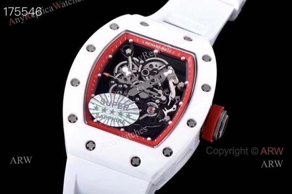 Kv Richard Mille RM 055 White Ceramic Watch Superclone For men Kv Richard Mille RM 055 White Ceramic Watch Superclone For men