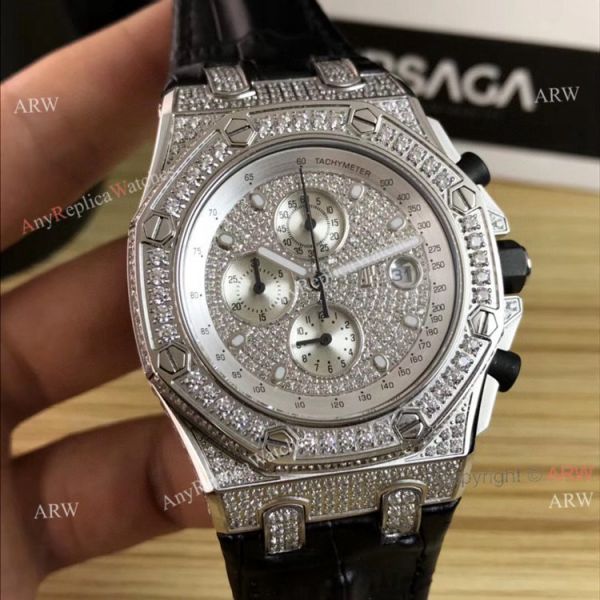 42mm Audemars Piguet Royal Oak Offshore Full Diamonds Watch Quartz Replica 42mm Audemars Piguet Royal Oak Offshore Full Diamonds Watch Quartz Replica
