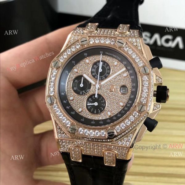 New Iced Out Audemars Piguet Royal Oak Offshore Rose Gold Chronograph 42mm Copy Watch New Iced Out Audemars Piguet Royal Oak Offshore Rose Gold Chronograph 42mm Copy Watch