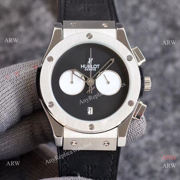2021 New Copy Hublot Classic Fusion 43mm Watch Onyx Dial Green Subdials 2021 New Copy Hublot Classic Fusion 43mm Watch Onyx Dial Green Subdials