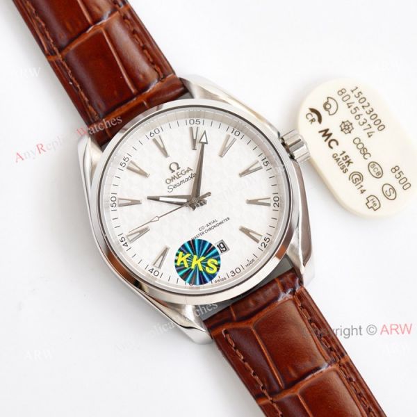 Swiss Grade Omega Aqua Terra 150 Blue Dial Black Leather Strap Copy Watch 41 Swiss Grade Omega Aqua Terra 150 Blue Dial Black Leather Strap Copy Watch 41
