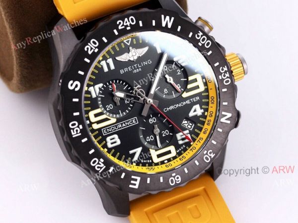 New Breitling Endurance Pro 44mm Review Yellow Rubber Band Quartz Watch Replica New Breitling Endurance Pro 44mm Review Yellow Rubber Band Quartz Watch Replica