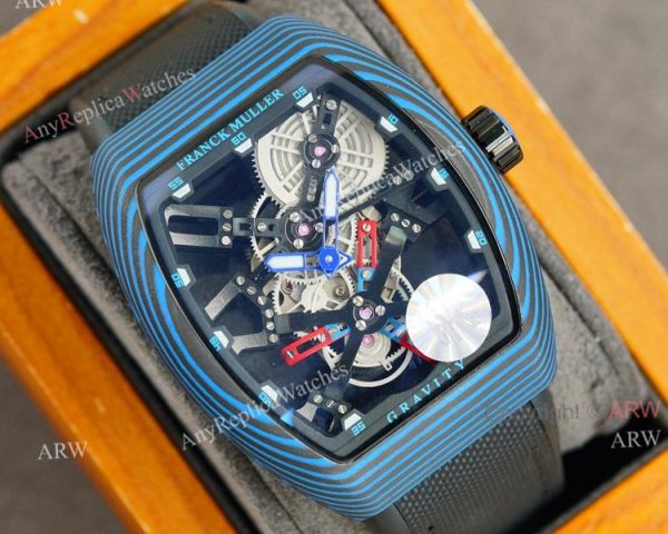 High Quality Replica Franck Muller Skeleton Carbon Watch Automatic Black Rubber Band High Quality Replica Franck Muller Skeleton Carbon Watch Automatic Black Rubber Band