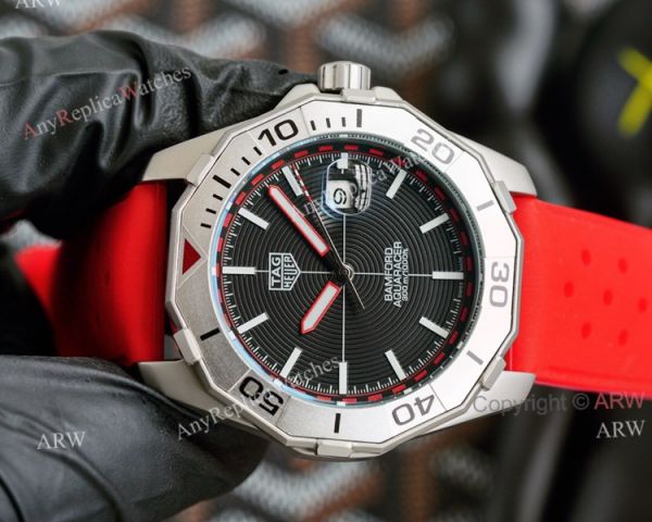 New Tag Heuer Aquaracer 43mm Automatic Replica Watch Special Edition Orange Rubber Band New Tag Heuer Aquaracer 43mm Automatic Replica Watch Special Edition Orange Rubber Band
