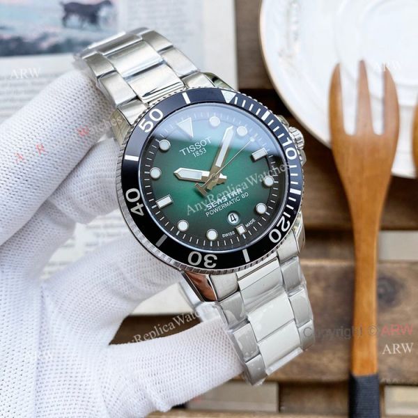 New Tissot Seastar 1853 Blue Face SS Replica Watch For Men 45mm New Tissot Seastar 1853 Blue Face SS Replica Watch For Men 45mm