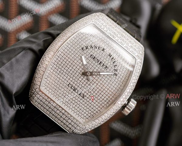 Iced Out Franck Muller V45 SC DT Diamond Watch High Quality Replica Iced Out Franck Muller V45 SC DT Diamond Watch High Quality Replica