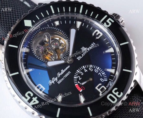 JB Factory 1:1 Blancpain Tourbillon Fifty Fathoms Silver Black Watch JB Factory 1:1 Blancpain Tourbillon Fifty Fathoms Silver Black Watch