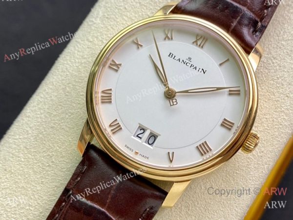 HG Factory Blancpain Villeret Grand Date 40mm 6669 Watch Gold Case HG Factory Blancpain Villeret Grand Date 40mm 6669 Watch Gold Case