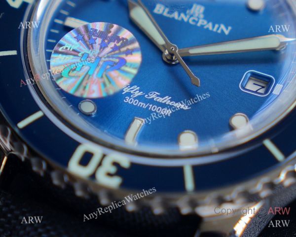 JH Replica Blancpain Fifty Fathoms Swiss Watch Bucherer Blue Dial Blue Bezel JH Replica Blancpain Fifty Fathoms Swiss Watch Bucherer Blue Dial Blue Bezel