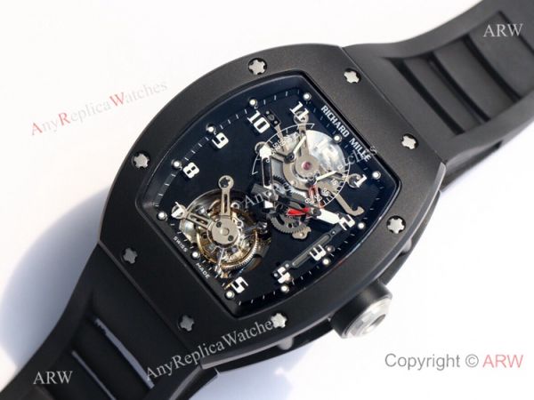 Super Clone Richard Mille RM001 Real Tourbillon JB Factory Black PVD Watch Super Clone Richard Mille RM001 Real Tourbillon JB Factory Black PVD Watch