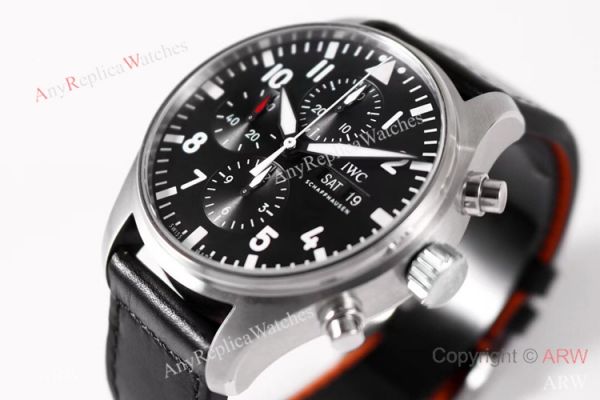 ZF Factory V2 IWC Pilots Replica Watch Swiss 7750 Black Leather Strap ZF Factory V2 IWC Pilots Replica Watch Swiss 7750 Black Leather Strap