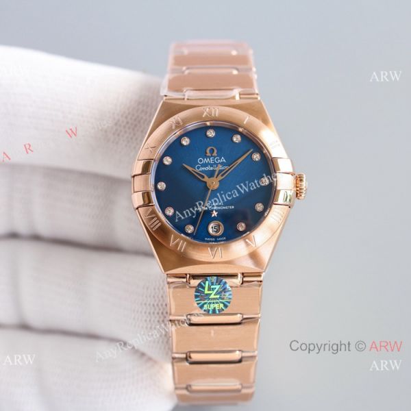 Swiss Copy Omega Constellation 8700 Automatic Watch 29mm Rose Gold New Face Swiss Copy Omega Constellation 8700 Automatic Watch 29mm Rose Gold New Face