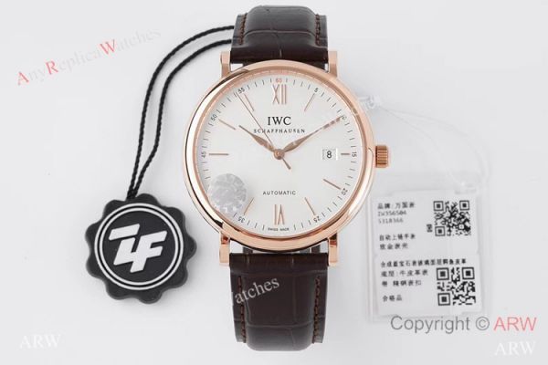 ZF Factory IWC Portofino Swiss 9019 Gray Dial Rose Gold Watches ZF Factory IWC Portofino Swiss 9019 Gray Dial Rose Gold Watches