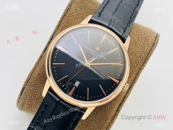 2021 New! MK Factory V4 Vacheron Constantin Patrimony Replica Watch Rose Gold Black Dial 40mm 2021 New! MK Factory V4 Vacheron Constantin Patrimony Replica Watch Rose Gold Black Dial 40mm