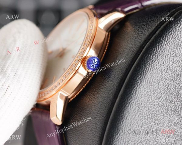 NEW! Swiss Grade Vacheron Constantin Traditionnelle Ultra Thin Watch Swiss 9015 Rose Gold Diamond Bezel NEW! Swiss Grade Vacheron Constantin Traditionnelle Ultra Thin Watch Swiss 9015 Rose Gold Diamond Bezel