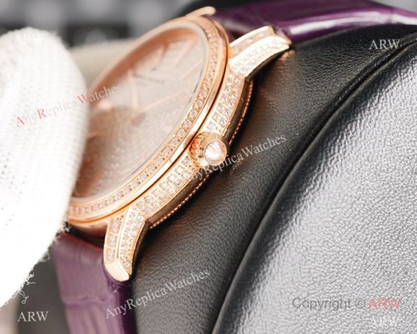 NEW! Swiss Grade Vacheron Constantin Traditionnelle Ultra-Thin Iced Out Rose Gold Watch NEW! Swiss Grade Vacheron Constantin Traditionnelle Ultra-Thin Iced Out Rose Gold Watch