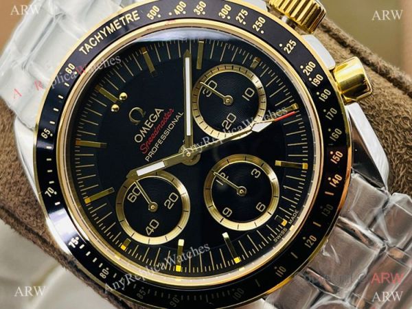 2021 New! TWS Swiss Omega Speedmaster 7750 Chronograph Watches BlackGold Bezel 2021 New! TWS Swiss Omega Speedmaster 7750 Chronograph Watches BlackGold Bezel