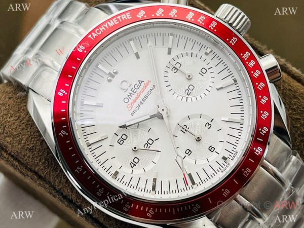 2021 New! Swiss Omega Speedmaster 7750 Watch Red Bezel Stainless Steel 2021 New! Swiss Omega Speedmaster 7750 Watch Red Bezel Stainless Steel