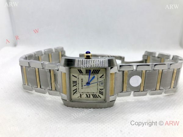 Swiss Replica Cartier Tank Francaise Watch 2-Tone Cream Dial Swiss Quartz Swiss Replica Cartier Tank Francaise Watch 2-Tone Cream Dial Swiss Quartz