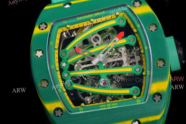 High End Replica Richard Mille 59-01 Tourbillon Yohan Blake Green Watch High End Replica Richard Mille 59-01 Tourbillon Yohan Blake Green Watch