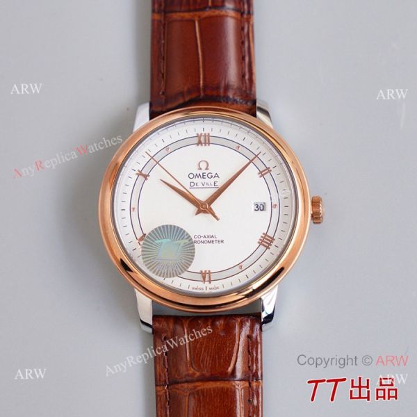 Swiss Quality Copy Omega De Ville Co-Axial Watch 8215 Movement Chocolate Dial Leather Strap Swiss Quality Copy Omega De Ville Co-Axial Watch 8215 Movement Chocolate Dial Leather Strap