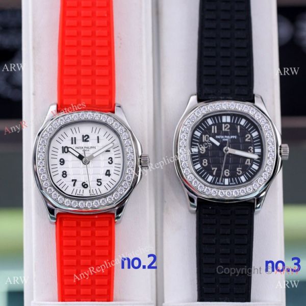 Best Replica Patek Philippe Aquanaut Lady Watches Diamond Bezel Silver Case Best Replica Patek Philippe Aquanaut Lady Watches Diamond Bezel Silver Case