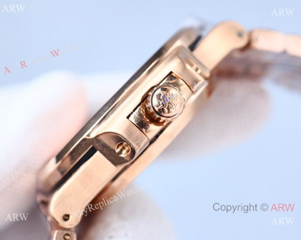 Swiss Quality Patek Philippe Nautilus 8215 Movement Watch Diamond Bezel Rose Gold Swiss Quality Patek Philippe Nautilus 8215 Movement Watch Diamond Bezel Rose Gold