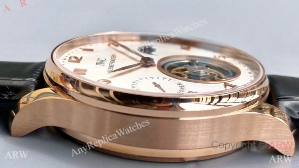 Swiss Grade 1 IWC Portugieser Tourbillon Edition Copy Watch IWC Grand Complications Rose Gold 42mm Swiss Grade 1 IWC Portugieser Tourbillon Edition Copy Watch IWC Grand Complications Rose Gold 42mm