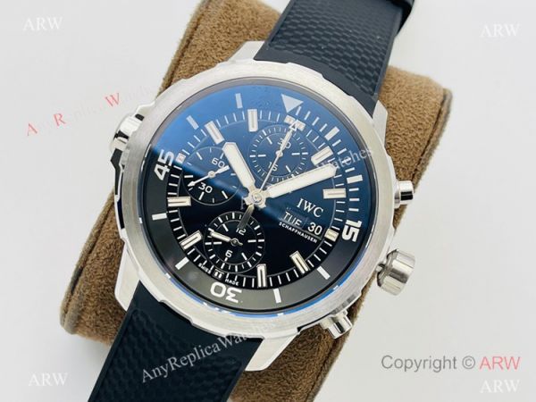 (IWS) IWC Aquatimer Chronograph Edition Expedition Copy Watch Black Dial 44mm (IWS) IWC Aquatimer Chronograph Edition Expedition Copy Watch Black Dial 44mm