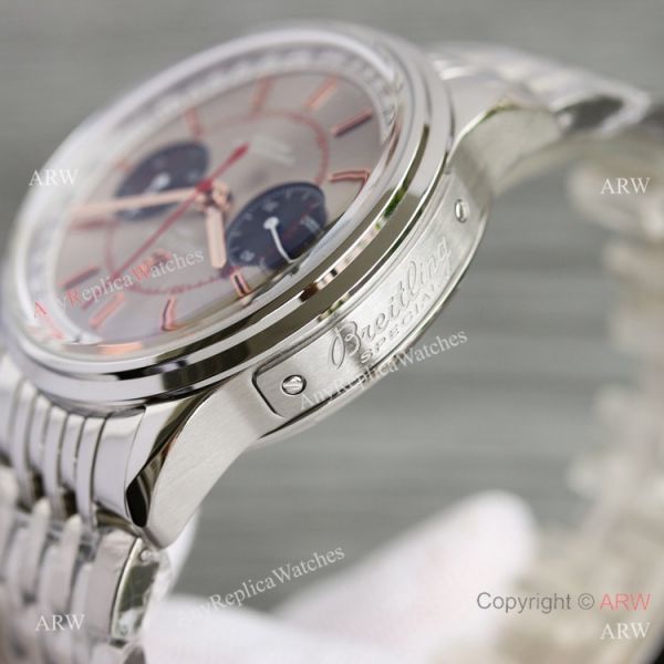Swiss Breitling Premier BLS A7750 Silver Red Dial Stainless Steel Watch AAA Replica Breitling Swiss Breitling Premier BLS A7750 Silver Red Dial Stainless Steel Watch AAA Replica Breitling