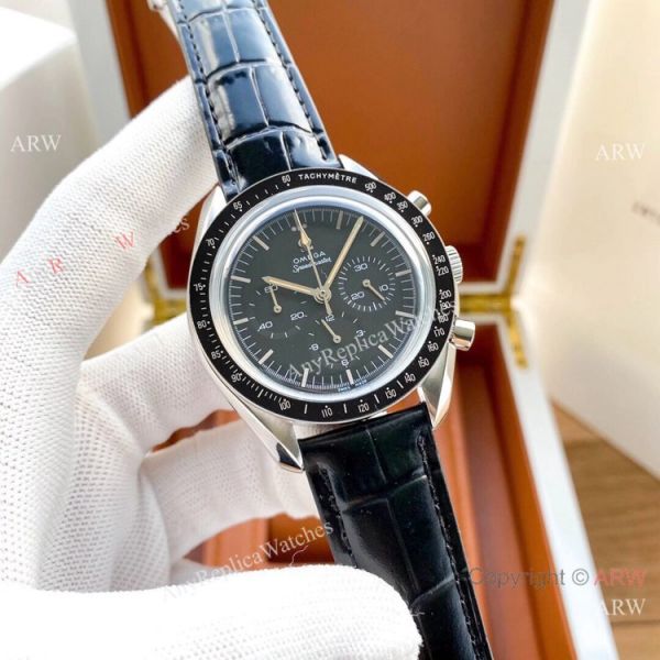 New Copy Omega Speedmaster Watches Black Dial Rubber Srtap New Copy Omega Speedmaster Watches Black Dial Rubber Srtap