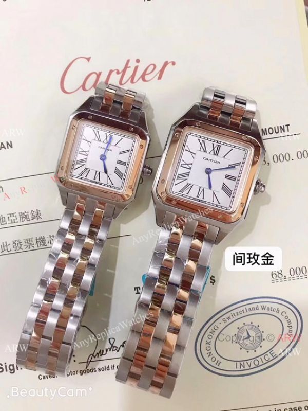New Cartier Watches Cartier Santos Dumont Stainless Steel Watch New Cartier Watches Cartier Santos Dumont Stainless Steel Watch