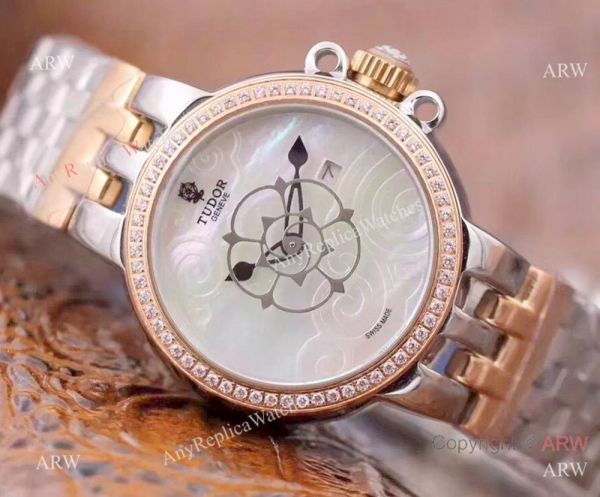 AAA Copy Tudor Clair de Rose Lady Watch White MOP Dial 2-Tone Rose Gold 30mm AAA Copy Tudor Clair de Rose Lady Watch White MOP Dial 2-Tone Rose Gold 30mm