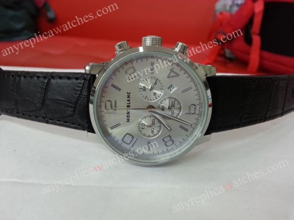 Montblanc Timewalker Chrono Black Leather strap Watch Mont Blanc Knock off Watch Montblanc Timewalker Chrono Black Leather strap Watch Mont Blanc Knock off Watch