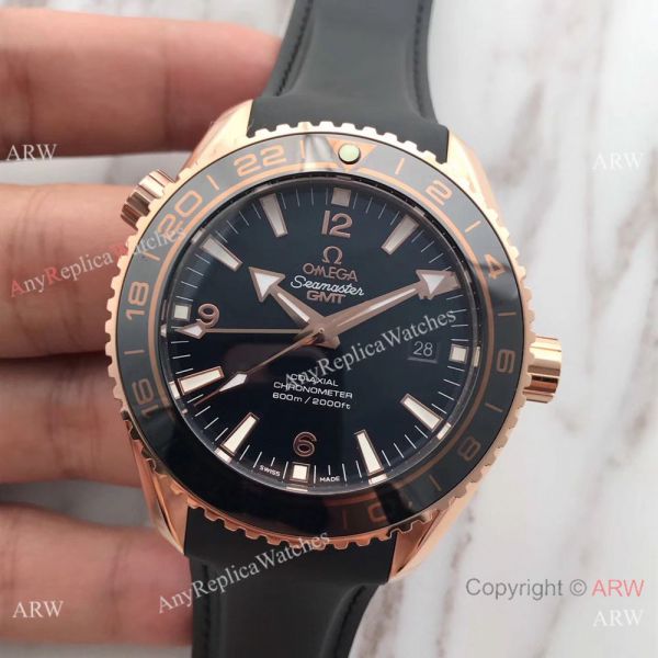 New Version of Seamaster 600m GMT Black Rubber copy Watch Omega Swiss New Version of Seamaster 600m GMT Black Rubber copy Watch Omega Swiss