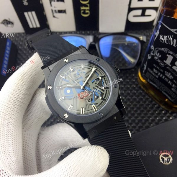 Hublot Classic Fusion Skeleton Copy Watches All Black Hublot Classic Fusion Skeleton Copy Watches All Black