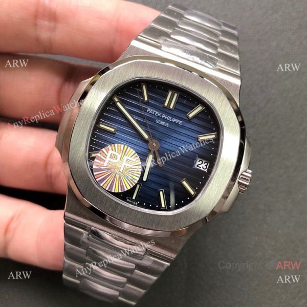 PF Factory V2 Swiss Patek Philippe Nautilus Copy Watch Stainless Steel Blue Dial PF Factory V2 Swiss Patek Philippe Nautilus Copy Watch Stainless Steel Blue Dial