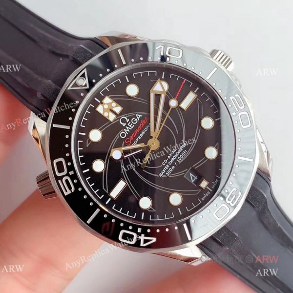 OM Factory Omega Seamaster Diver 300m Black Rubber Strap Omega 007 Replica Watch OM Factory Omega Seamaster Diver 300m Black Rubber Strap Omega 007 Replica Watch