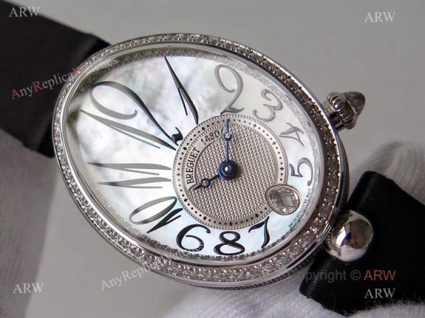 Replica Breguet Ladies Reine De Naples Diamond Watch With White Mop Dial Replica Breguet Ladies Reine De Naples Diamond Watch With White Mop Dial