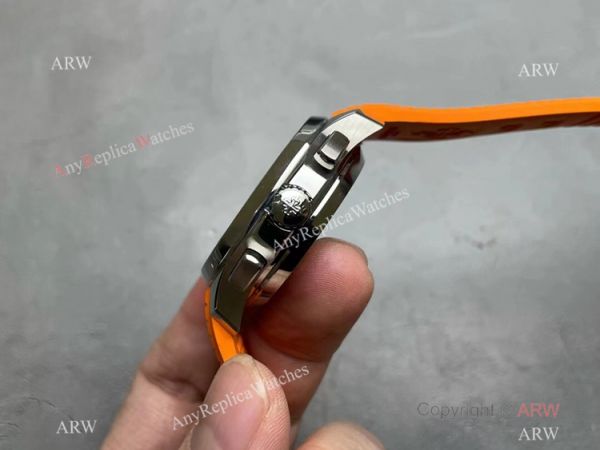 Grade AAA Patek Philippe Aquanaut Chronograph Caliber CH28 Watch Orange Rubber Strap Grade AAA Patek Philippe Aquanaut Chronograph Caliber CH28 Watch Orange Rubber Strap