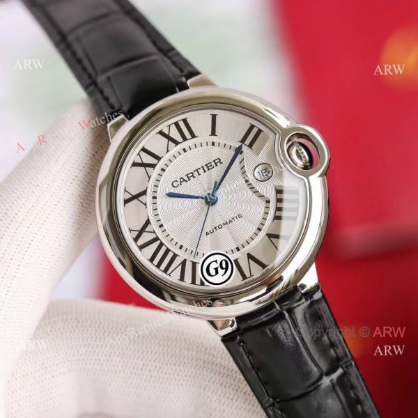 Fake Balloon Blue Cartier White Dial G9 Watch Black Leather Strap For Man Or Lady Fake Balloon Blue Cartier White Dial G9 Watch Black Leather Strap For Man Or Lady