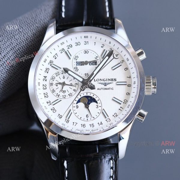 Replica Longines Master Collection Moonphase Brown Leather Strap 40MM Watch Replica Longines Master Collection Moonphase Brown Leather Strap 40MM Watch